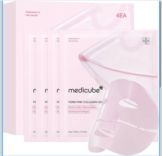 Caja 4 unidades PDRN PINK COLLAGEN GEL MASK